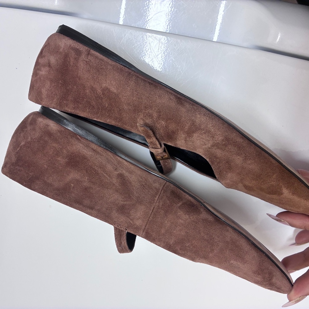 Elegant Brown Suede Women's‎ Shoes - Picture 5 of 8